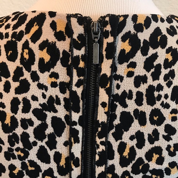 H&M Sz 4 Leopard print Wiggle Dress - Picture 5 of 7